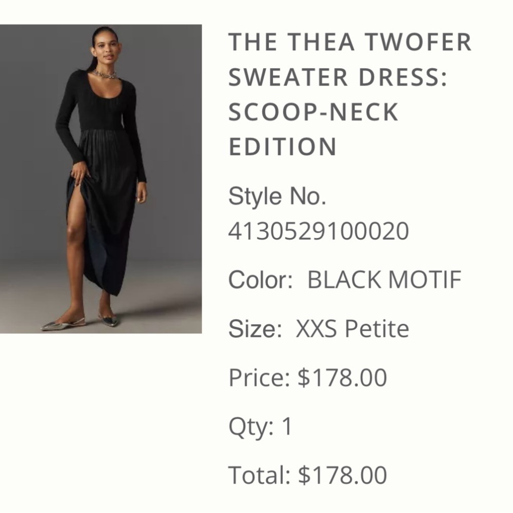 Anthropology sweater dress